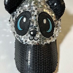 Sequin Panda Cap for Kids